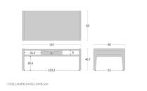 旭川家具 WOW ライン センターテーブル_04724