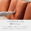 【開梱設置】ソファベッド&nbsp;幅200cmフォース&nbsp;【ブラウン×ベージュ】ごろ寝ソファセミダブル【モーブル／大川家具】