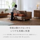 【開梱設置】ソファベッド&nbsp;幅200cmフォース&nbsp;【ブラウン×ブラウン】ごろ寝ソファセミダブル【モーブル／大川家具】