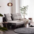 【開梱設置】ソファベッド&nbsp;幅180cm&nbsp;ヴィンセント【BR×ライトグレー】ごろ寝ソファ【モーブル／大川家具】