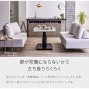 MDT-241&nbsp;昇降テーブル&nbsp;幅120&nbsp;ダイニングテーブル&nbsp;＜ブラック＞【モーブル】【大川家具】