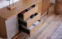 AGUERO&nbsp;アゲロ&nbsp;160cm&nbsp;サイドボード&nbsp;＜オークヴィンテージナチュラル＞&nbsp;&nbsp;【モーブル】【大川家具】