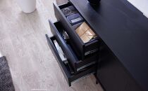 AGUERO&nbsp;アゲロ&nbsp;160cm&nbsp;サイドボード&nbsp;＜オークブラック＞&nbsp;&nbsp;【モーブル】【大川家具】