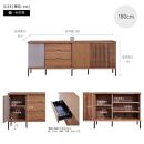 AGUERO&nbsp;アゲロ&nbsp;180cm&nbsp;サイドボード&nbsp;＜ウォールナット＞&nbsp;&nbsp;【モーブル】【大川家具】