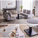 MDT-241&nbsp;昇降テーブル&nbsp;幅135&nbsp;ダイニングテーブル&nbsp;＜グレー＞【モーブル】【大川家具】