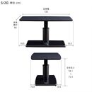 MDT-241&nbsp;昇降テーブル&nbsp;幅135&nbsp;ダイニングテーブル&nbsp;＜グレー＞【モーブル】【大川家具】