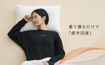 【ブラックSサイズ】SIXPAD Recovery Wear Sleep Top