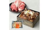 炭火焼熟成ステーキ重・カルビ重・カルビキンパ