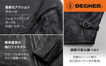【デグナー】レザージャケット ネイビー〈Mサイズ〉22SJ-3［ 京都 八王子 バイクギア ジャケット 人気 おすすめ 革 レザー ツーリング ライダー バイカー バイク ブランド メーカー ギア パーツ ］
