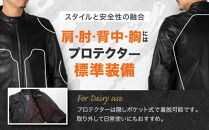 【デグナー】レザージャケット ネイビー〈Mサイズ〉22SJ-3［ 京都 八王子 バイクギア ジャケット 人気 おすすめ 革 レザー ツーリング ライダー バイカー バイク ブランド メーカー ギア パーツ ］