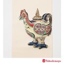 【龍村美術織物】龍村錦帯&nbsp;袋帯&nbsp;彩釉鳳凰錦&nbsp;白茶【高島屋選定品】