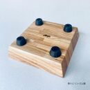 ペットフードテーブル　carving&nbsp;SS（福岡市内製造）（ガラスボウル付き）