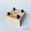 ペットフードテーブル　carving&nbsp;S&nbsp;（福岡市内製造）（ガラスボウル付き）