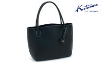 セミショルダーバッグ　(Y-1312) ダークブルー／ホワイトステッチ〈キタムラ〉