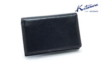 名刺入れ　(NH0812)　【メンズ】ダークブルー／ワインステッチ〈キタムラ〉