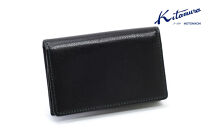 名刺入れ　(NH0812)　【メンズ】ブラック／グリーンステッチ〈キタムラ〉