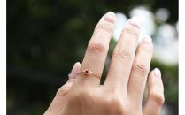 【プレゼント包装付き】K10 誕生石チェーンリング・M