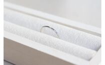 プラチナ900 丸つち目 細リング（ハンドメイド）（サイズ：9号）