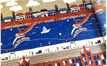 【横浜柄】横浜捺染で染色したトートバッグ