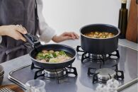 フライパンセット&nbsp;ダイヤモンドコートパン９点セット&nbsp;ＩＨ・ガス火対応&nbsp;IH&nbsp;ガス&nbsp;9点セットダイヤモンドコーティング&nbsp;アイリスオーヤマ&nbsp;家庭用品&nbsp;取っ手取り外し可能&nbsp;お手入れ簡単&nbsp;NTF-SEI9&nbsp;ブラックメタリック