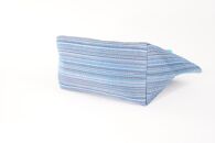 【カラー：マゼンダ×紺格子】カラフル阿波しじら織トート（小）