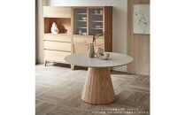 【MAR】ラウンドテーブル【突板脚ver】【120cm】