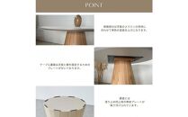【MAR】ラウンドテーブル【突板脚ver】【120cm】