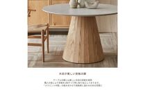 【MAR】ラウンドテーブル【突板脚ver】【120cm】
