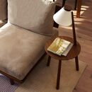 【10年保証】メリッジャーレ照明付きサイドテーブル&nbsp;ウォルナット材