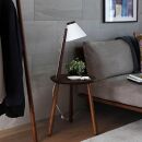 【10年保証】メリッジャーレ照明付きサイドテーブル&nbsp;ウォルナット材