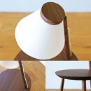 【10年保証】メリッジャーレ照明付きサイドテーブル&nbsp;ウォルナット材