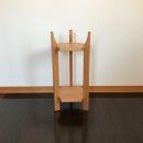 【ロクカクカダイ：正六角形の3辺を支柱が支える構造の花台(プランタースタンド)】花台&nbsp;植木鉢&nbsp;フラワースタンド&nbsp;プランタースタンド&nbsp;サイドテーブル&nbsp;ナイトテーブル&nbsp;チェリー&nbsp;nove