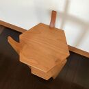 【ロクカクカダイ：正六角形の3辺を支柱が支える構造の花台(プランタースタンド)】花台&nbsp;植木鉢&nbsp;フラワースタンド&nbsp;プランタースタンド&nbsp;サイドテーブル&nbsp;ナイトテーブル&nbsp;チェリー&nbsp;nove