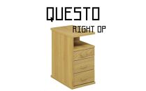 クエスト&nbsp;ナイトテーブル右OP(ナチュラル色)&nbsp;キャスター付き