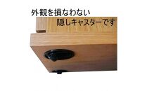 クエスト&nbsp;ナイトテーブル右OP(ナチュラル色)&nbsp;キャスター付き