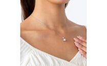 【星菱】無調色&nbsp;ウルトラスカイブルー&nbsp;アコヤ真珠（日本）&nbsp;8.0mm&nbsp;セミラウンド&nbsp;ダイヤモンド&nbsp;Pt900&nbsp;プラチナ&nbsp;ペンダントトップ