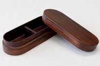 ◇紀州桧弁当箱&nbsp;タイプ3&nbsp;DBR&nbsp;ナノコート&nbsp;弁当包みセット【コトリ】【TN119】