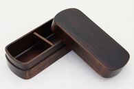 ◇紀州桧弁当箱 タイプS-4 DBR ナノコート 弁当包みセット【コトリ】【TN134】