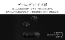 ANC完全ワイヤレスイヤホン&nbsp;final&nbsp;ZE3000&nbsp;SV&nbsp;ZE3000後継機&nbsp;/ノイズキャンセリング/ノイキャン/外音取り込み/マイク付き