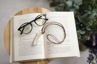 Natuuca.ブランド 本革 メガネホルダー スリム 【ベージュ・ブラック セット】