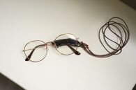 Natuuca.ブランド 本革 メガネホルダー スリム 【ベージュ・ブラック セット】