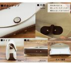 Natuuca.ブランド&nbsp;本革メガネケース（Senpliceシリーズ）【ベージュ】