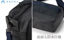 【BAGGY PORT】藤巻百貨店別注10ozシェルターダック×幌帆布のショルダーバッグ【カラー：ネイビー】