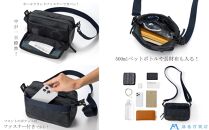 【BAGGY PORT】藤巻百貨店別注10ozシェルターダック×幌帆布のショルダーバッグ【カラー：ネイビー】