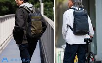 【BAGGY PORT】藤巻百貨店別注10ozシェルターダック×幌帆布のリュック【カラー：ネイビー】