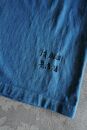 [HAM IAM]【数量限定】本藍染めクルーネックTシャツ　あい(ブルー系)【Mサイズ】