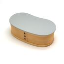 曲げわっぱ&nbsp;豆型&nbsp;パステルカラー&nbsp;グレー&nbsp;弁当箱&nbsp;紀州漆器&nbsp;まげわっぱ&nbsp;お弁当&nbsp;新生活&nbsp;女子&nbsp;大学生
