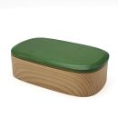 紀州塗り&nbsp;食洗機対応&nbsp;くりぬき弁当箱&nbsp;リーフグリーン&nbsp;ランチボックス&nbsp;お弁当&nbsp;かわいい&nbsp;弁当女子&nbsp;弁当男子