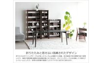 折畳みダイニングテーブル TILT ブラック 150×80 折り畳み WAプラス 大川市