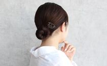 【地元職人の逸品】【ギフトにもおすすめ】ステンレス製かんざし「椿」